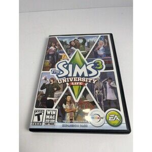 Sims 3: University Life PC DVD Windows Mac Expansion Pack Addon